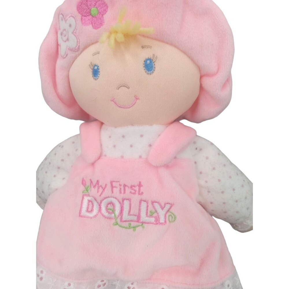 Baby Gund My First Dolly Pink 6047446 Blonde Embroidered Dress Hat - Picture 2 of 5